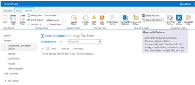 Create a Document library